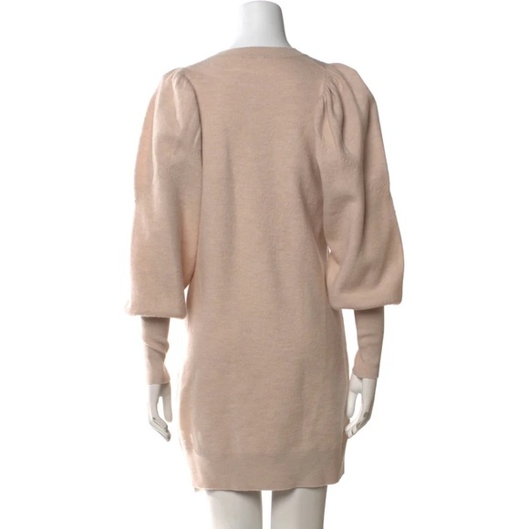 Ulla Johnson natural beige Viviana merino wool puff sleeve sweater dress - Small - Picture 10 of 10